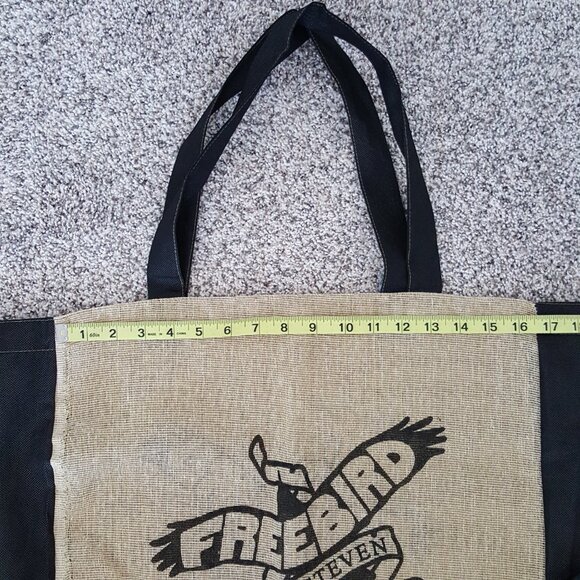 NEW Freebird by Steven Burlap Jute Tote Bag Reusable Shoulder Straps - Picture 4 of 6